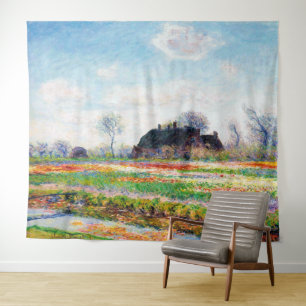 Tenture Les champs de tulipes au Pays-Bas, Monet