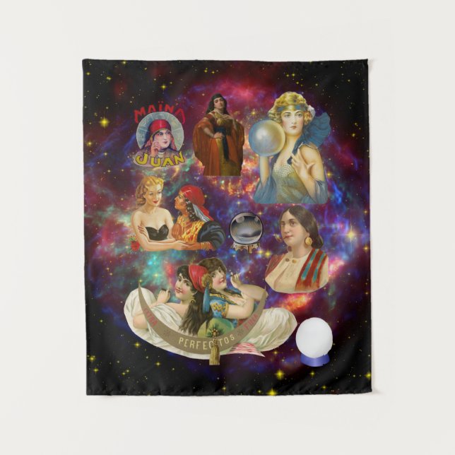 Tenture Les conteurs tziganes du Fortune Psychic Art Vinta (Devant)