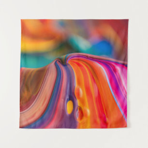 Tenture Les couleurs des montagnes peignent l'art coloré