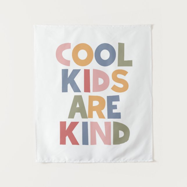 Tenture Les Enfants cool Sont Gentils (Devant)