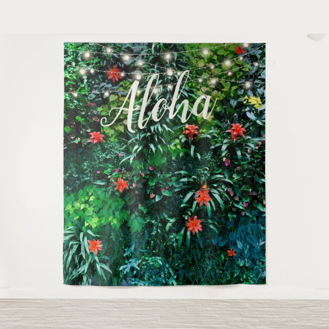 Tenture Les fleurs tropicales illuminent la fête d'Aloha (Devant)