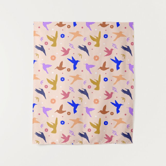 Tenture Les oiseaux dans l'air (Devant)