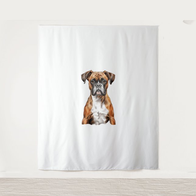 Tenture Les potes de boxer les mignons dessins pour chien  (Devant)