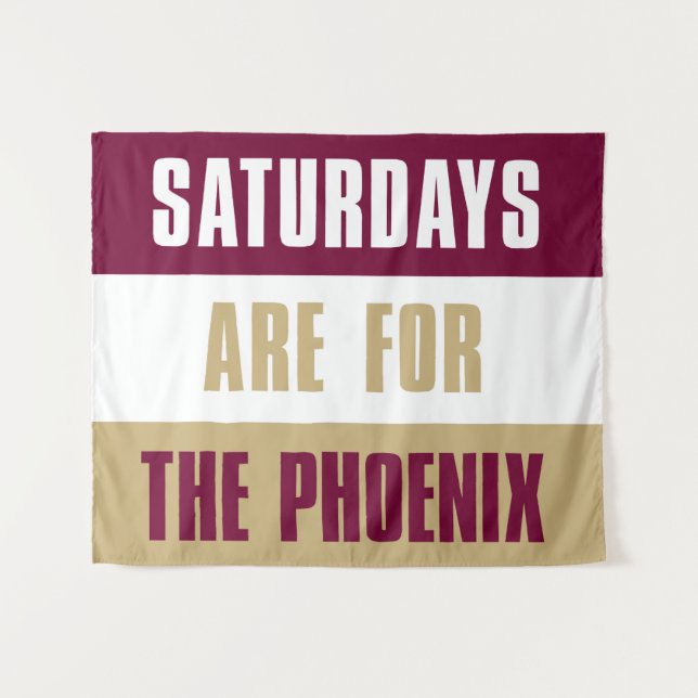 Tenture Les samedis sont pour le Phoenix, l'Université Elo (Devant (Horizontal))