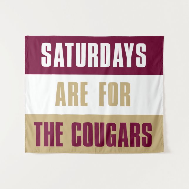 Tenture Les samedis sont pour les Cougars, Charleston (Devant (Horizontal))