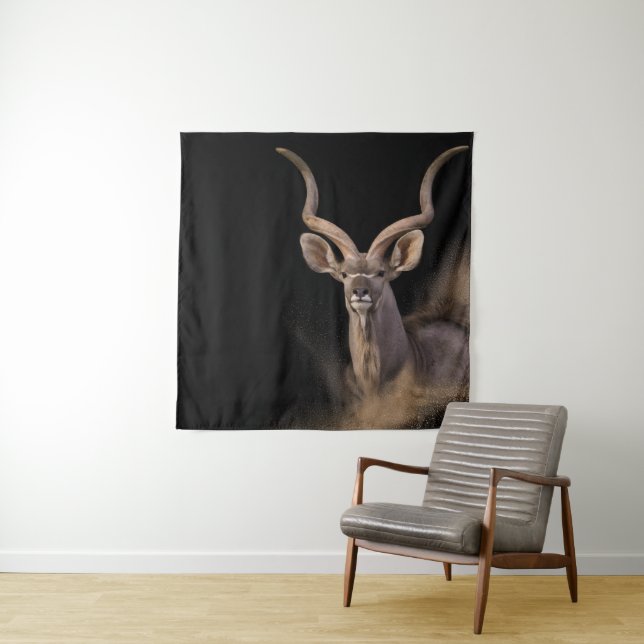 Tenture L'Esprit de Kudu (En situation)