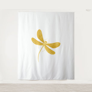 Tenture libellule jaune