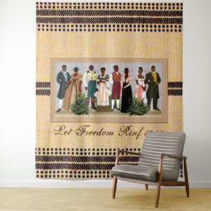 Tenture Liberté américaine africaine