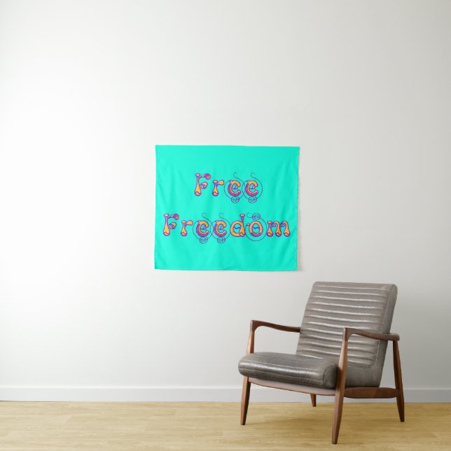 Tenture liberté gratuite (En situation (horizontale))