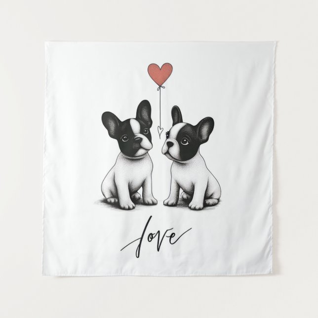 Tenture Lié par le coeur (Devant)