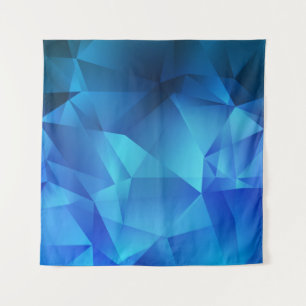 Tenture Light BLUE gradient triangles template. Creative i
