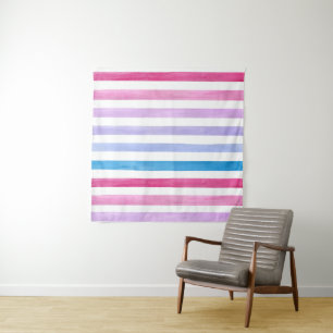 Tenture Lignes colorées