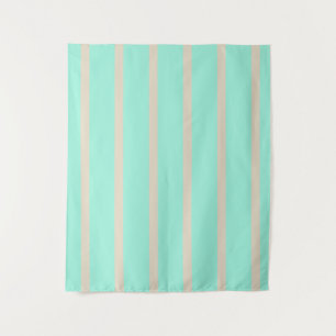 Tenture Lignes rayées bleu pastel clair et gris