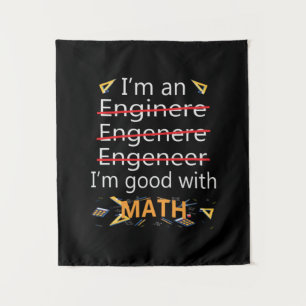 Tenture L'ingénieur est bon avec les maths