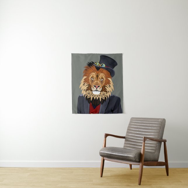 Tenture Lion chic (En situation)