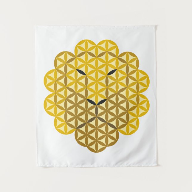 Tenture Lion sacré - Lion de vie SMLB. (Devant)