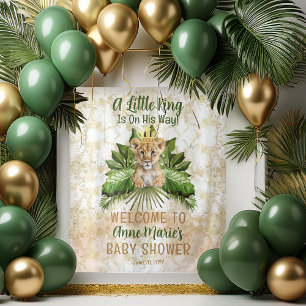 Tenture Lionceau Un Petit Roi Est En Route Baby Shower