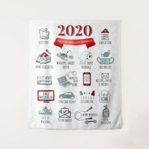 Tenture Liste d'activités de quarantaine 2020
