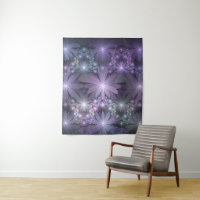 Lit de fleurs Art Fractal Abstrait tendance brilla