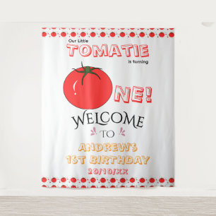 Tenture Little Tomatie Fait Son Premier Anniversaire Cute 