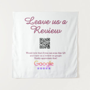 Tenture logo de l'entreprise de révision Google Scan QR ré