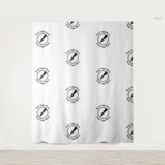 Tenture Logo d'entreprise de notaire à l'événement de répé (Devant)