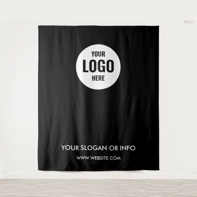 Tenture Logo d'entreprise | Dossier photo blanc profession (Devant)