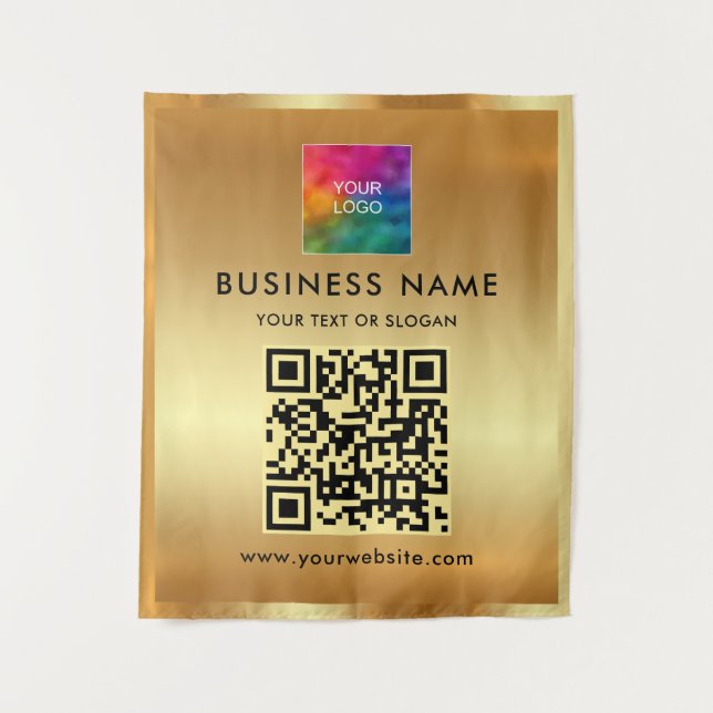 Tenture Logo d'entreprise personnalisé Ajouter un Modèle d (Devant)