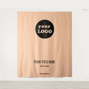 Tenture Logo d'entreprise personnalisé minimaliste