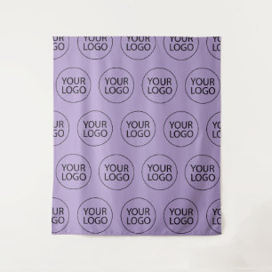 Tenture Logo d'entreprise personnalisé professionnel viole