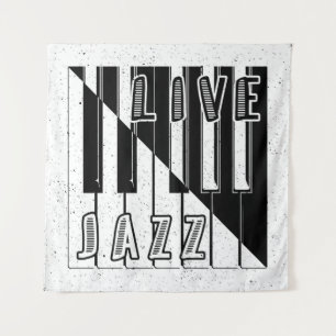 Tenture Logo d'illusion de jazz en direct