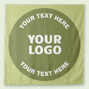 Tenture Logo ou conception téléchargé et texte modifiable