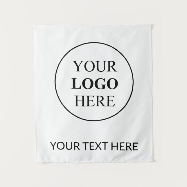 Tenture Logo promotionnel personnalisé - Pas de commande m (Devant)