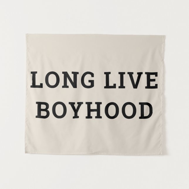 Tenture Long Live Boyhood Boyhood Room Nursery Playroom Wa (Devant (Horizontal))
