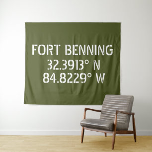 Tenture Longitude de la latitude de Fort Benning