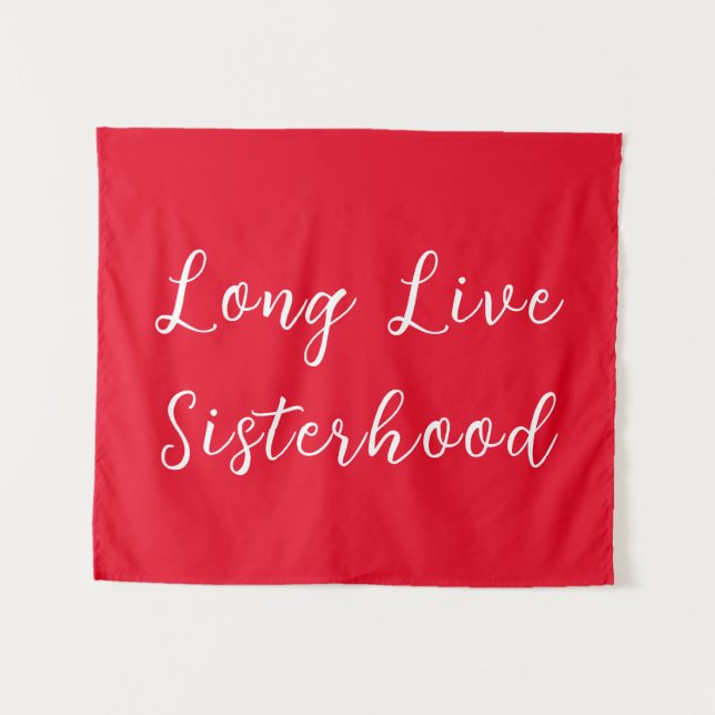 Tenture Longue Vie Sisterhood Salle de jeu Salle de jeu No (Devant (Horizontal))