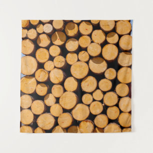 Tenture Lot of many Wood Trunk oak Trees round teak log cu