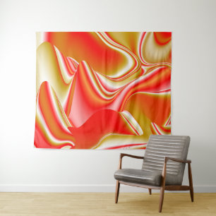 Tenture Love and Gold Abstrait 3D Rainbowart