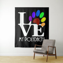 LOVE My Polydactyl (texte blanc)