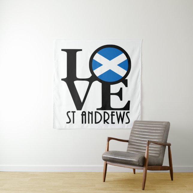 Tenture LOVE St Andrews Écosse (En situation (horizontale))