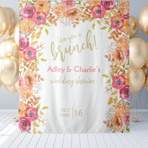 Tenture Love You a Brunch Mariage de automne ou douche fon