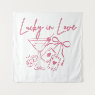 Tenture Lucky Love Vegas Casino Fête de Fiançailles pour E