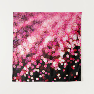 Tenture Lumières désorientées floue abstrait couleur rose 