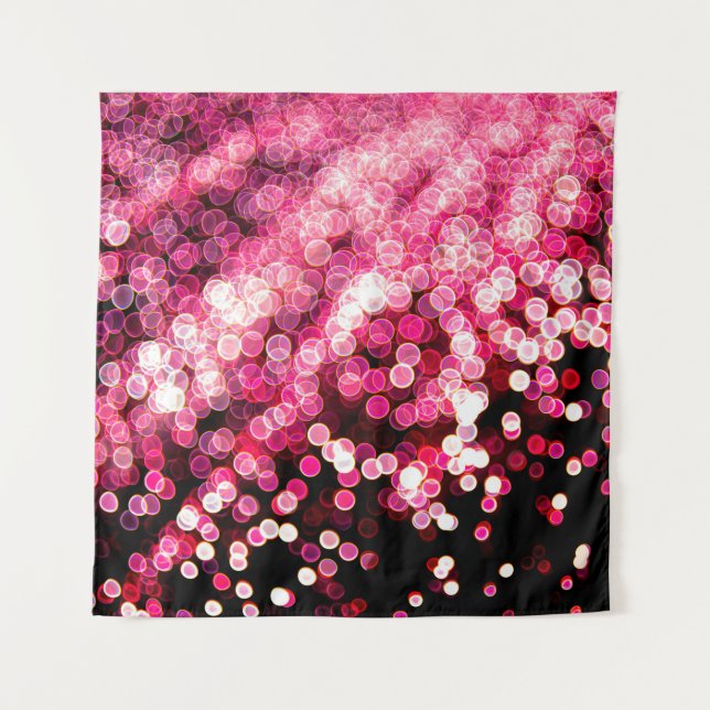 Tenture Lumières désorientées floue abstrait couleur rose  (Devant)