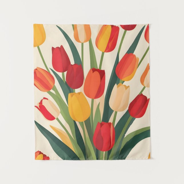 Tenture Luminosité de la tulipe (Devant)