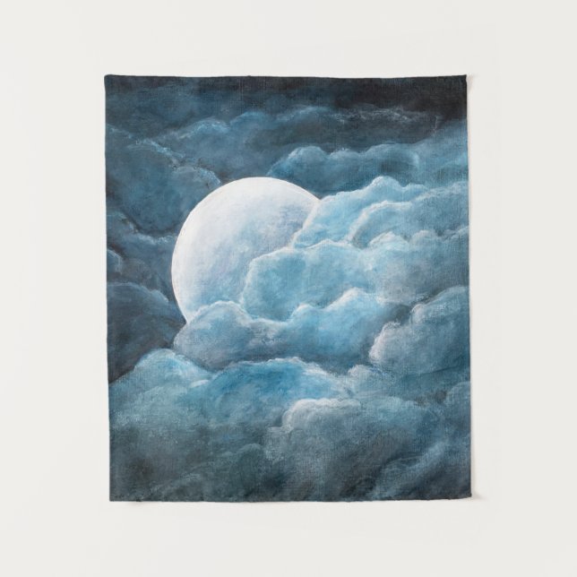 Tenture Lune, mystique, Lune, Lune, magique, céleste, divi (Devant)