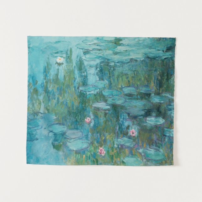Tenture Lys à eau, Peinture à l'huile d'art, Claude Monet (Devant (Horizontal))
