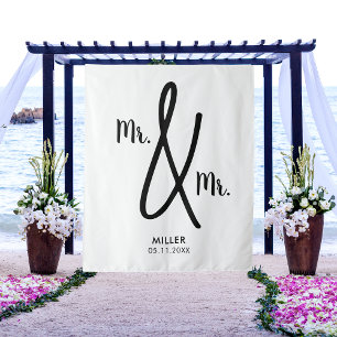 Tenture M et M Fond de mariage gay LGBT