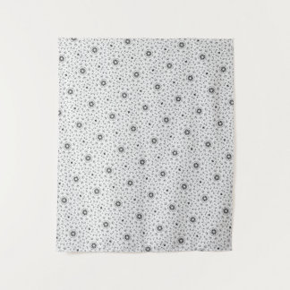 Tenture Maacah001 B&W Doodle abstrait