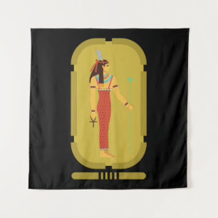 Tenture Maat Sur Gold Cartouche